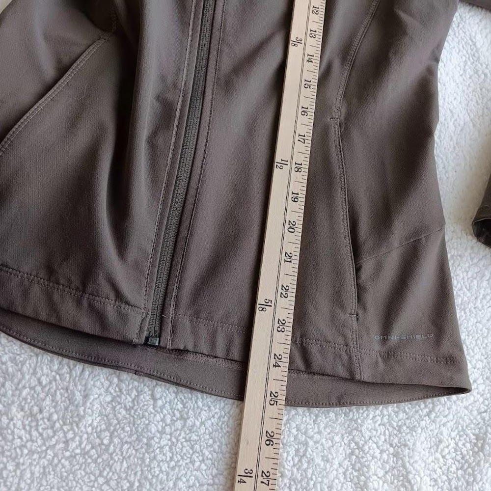 Columbia Titanium Jacket Womens Small Brown Softshell Omni-Shield Zip Hiking - Picture 9 of 10